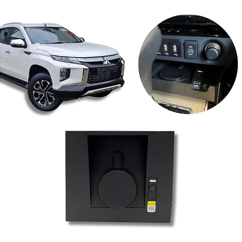 Carregador de Celular por indução Naf Tech para Mitsubishi L200 Triton 2021/2026