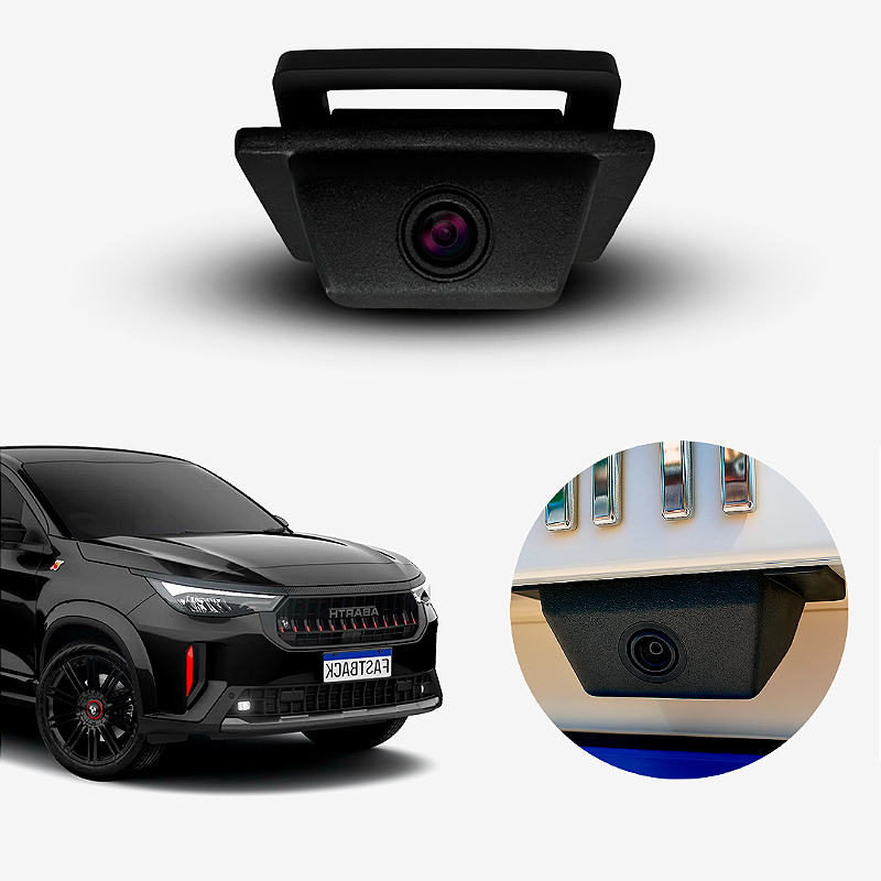 Moldura Anti Furto Câmera de Ré Naf Tech para Fiat Fastback 2022/26