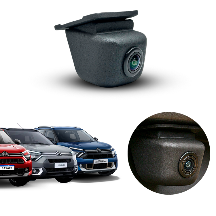 Moldura Câmera de Ré Dinâmica Naf Tech para Citroën C3/ Air Cross/ Basalt 2022/2026