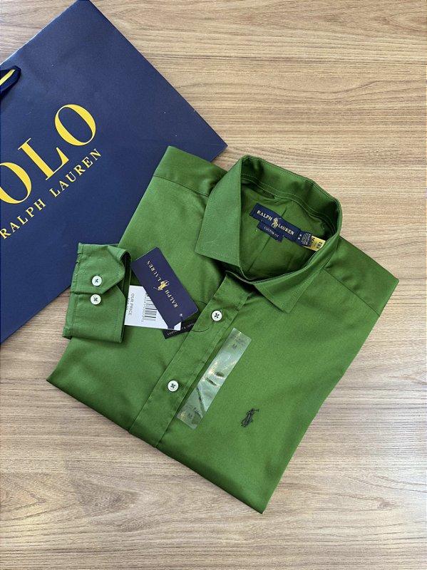 CAMISA RALPH LAUREN ACETINADA .