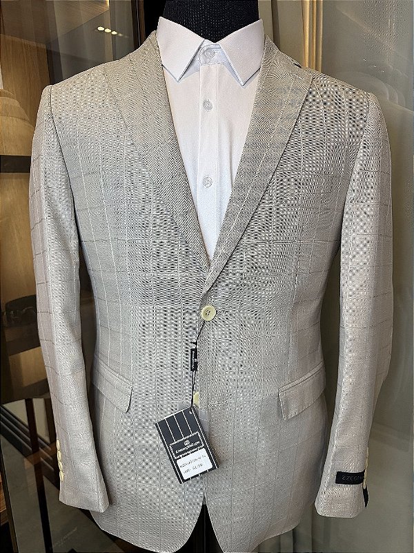 Terno Zegna Cinza Claro