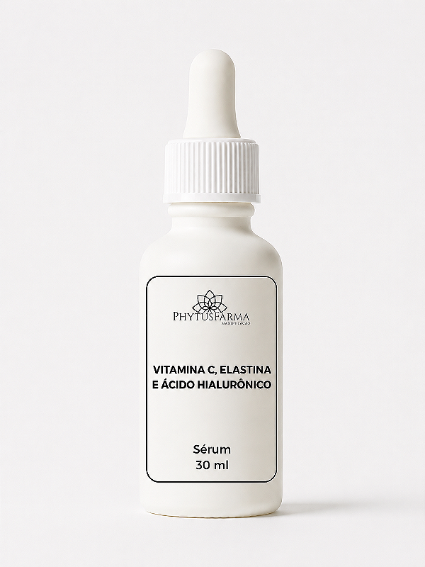MESCLA DE VITAMINA C, ÁCIDO HIALURÔNICO E ELASTINA | SÉRUM DE ALTA PERFORMANCE 30ml