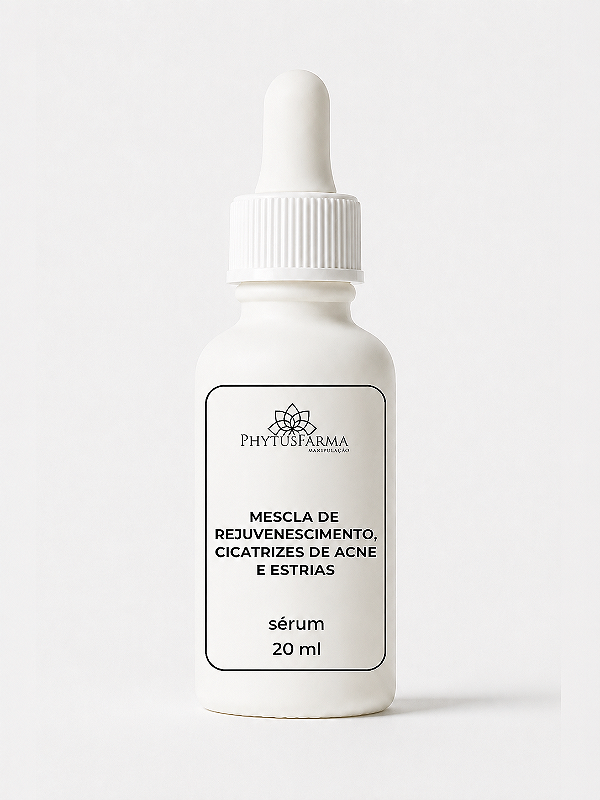 MESCLA DE REJUVENESCIMENTO, CICATRIZES DE ACNE E ESTRIAS | SÉRUM DE ALTA PERFORMANCE 20ml