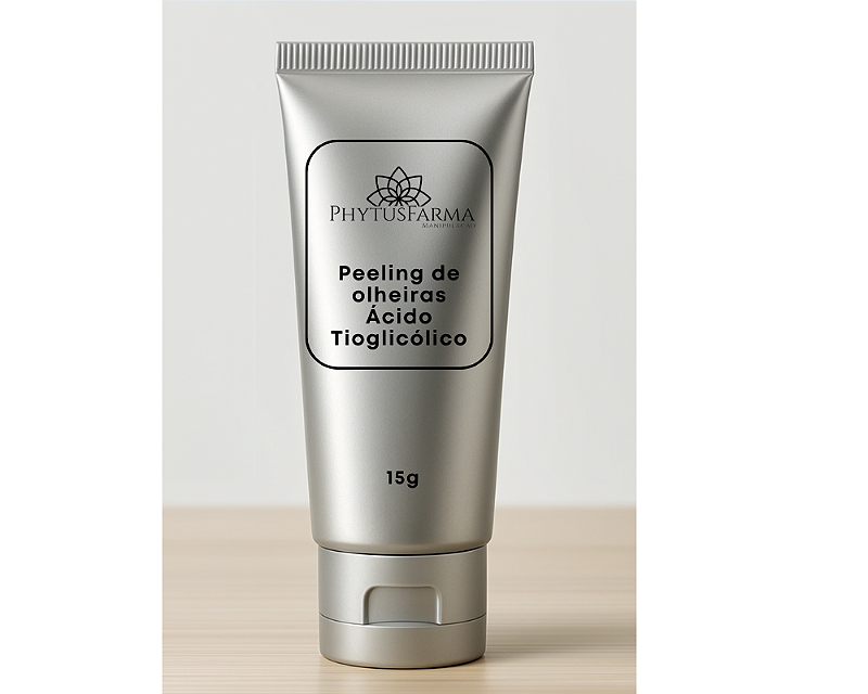 PEELING PARA CLAREAMENTO DE OLHEIRAS COM ÁCIDO TIOGLICÓLICO | SOMENTE PARA USO PROFISSIONAL | OBRIGATÓRIO USO DE NEUTRALIZANTE | RENDE 10 APLICAÇÕES