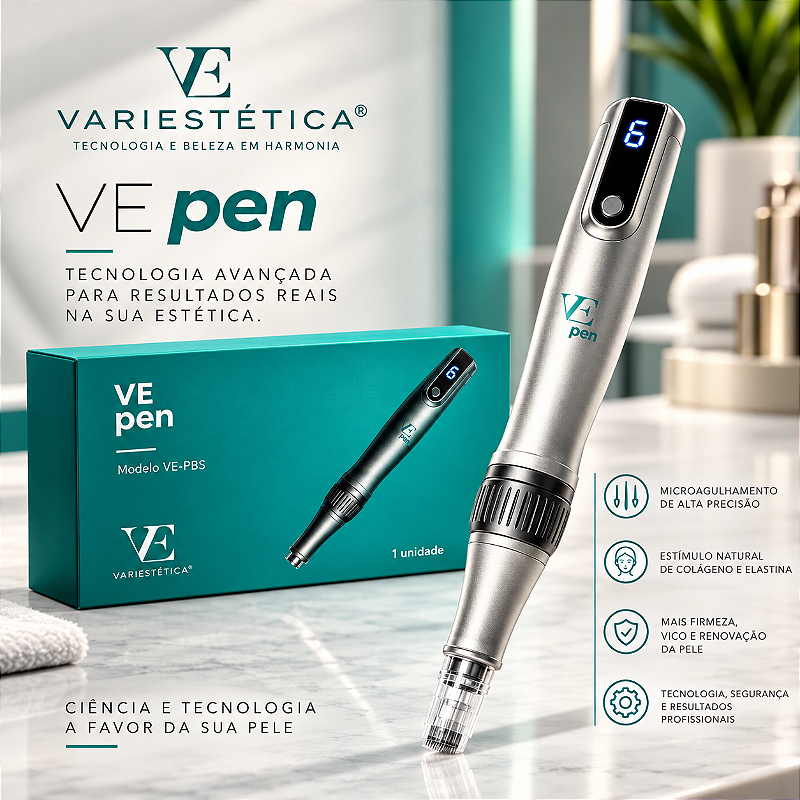 CANETA DERMAPEN VE PEN COM ANVISA | USO PROFISSIONAL | CARTUCHO UNIVERSAL