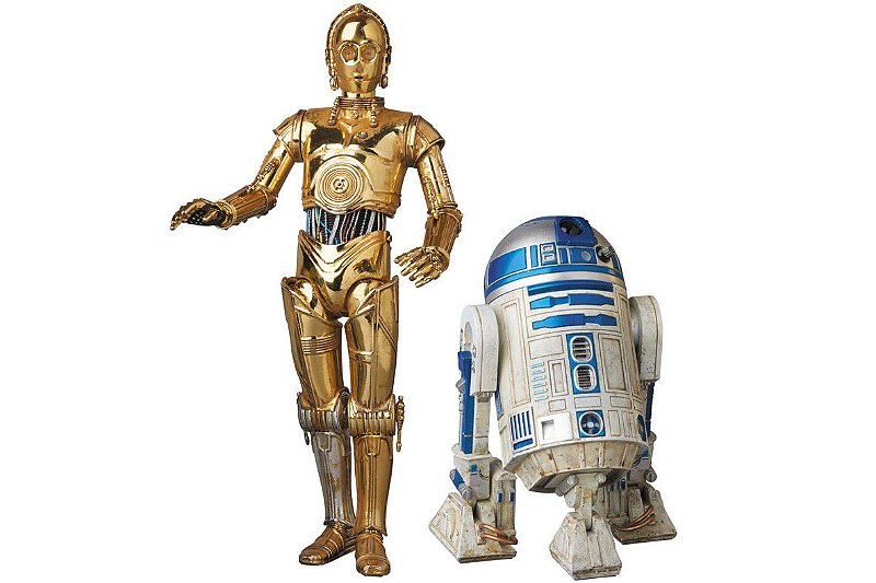 C-3PO e R2-D2 Star Wars MAFEX No.012 Medicom Toy Original - Prime