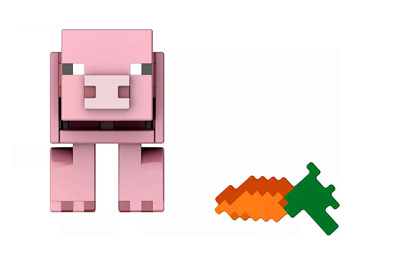 Pig Build-A-Portal Minecraft Mattel - Prime Colecionismo - Colecionando ...