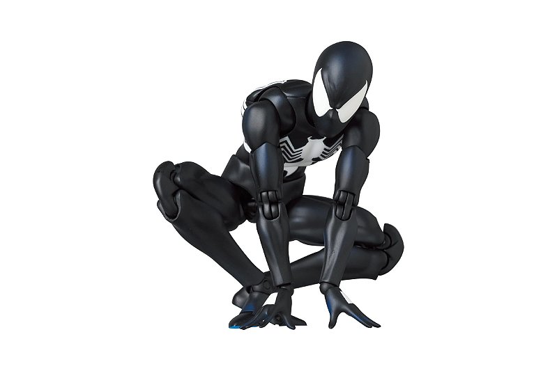 アメコミ MAFEX No.147 SPIDER-MAN BLACK COSTUME c Homem Aranha Black Costume Marvel Comics Mafex 147 Medicom Toy