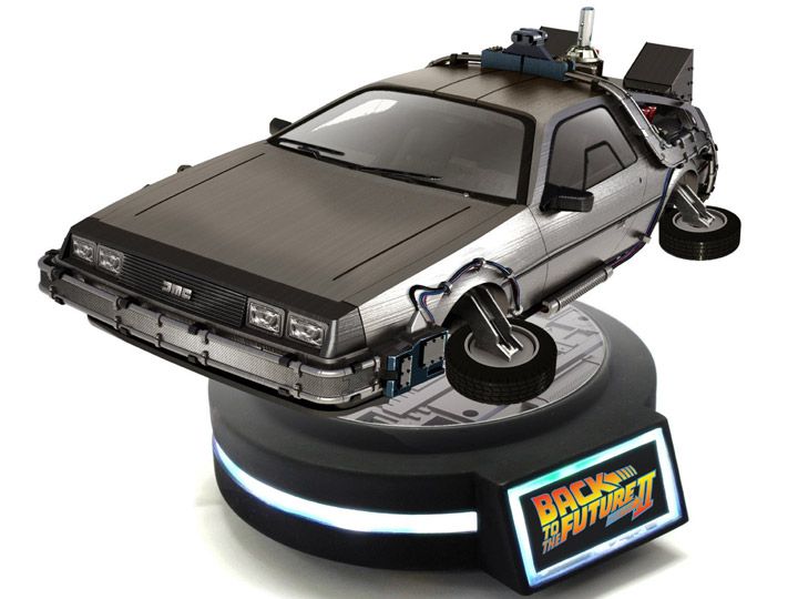 ミニカー BACK TO THE FUTURE II DELOREAN FLOATING Delorean Back To The Future KidsLogic Magnetic Floating - Prime