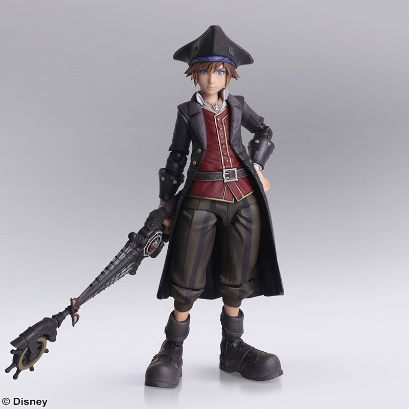 Sora Piratas do Caribe Kingdom Hearts Bring Arts Square Enix