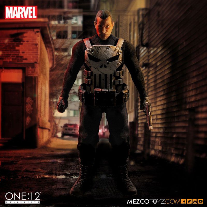 O Justiceiro Classic Marvel Comics One:12 Collective Mezco Toyz