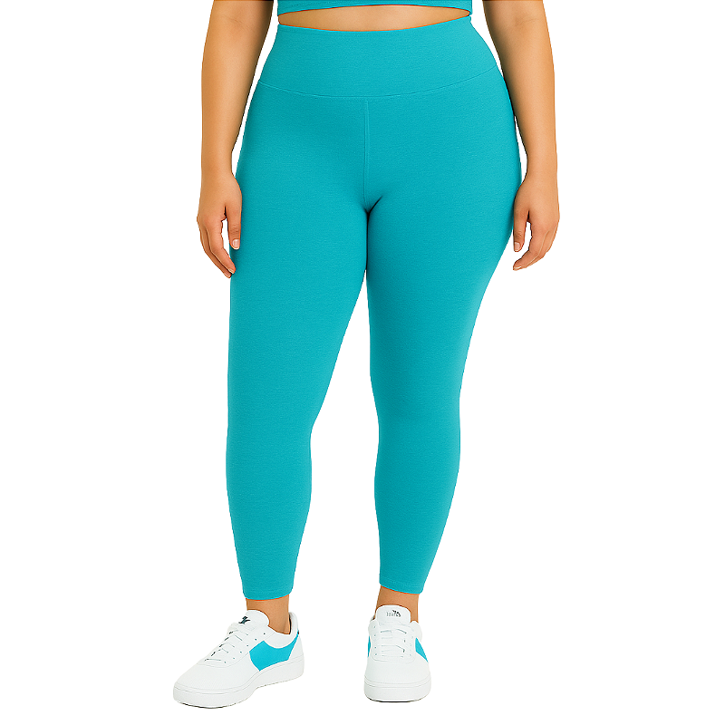 Calça Legging Plus Size cós 15cm. Suplex Poliamida Tiffany - Loja