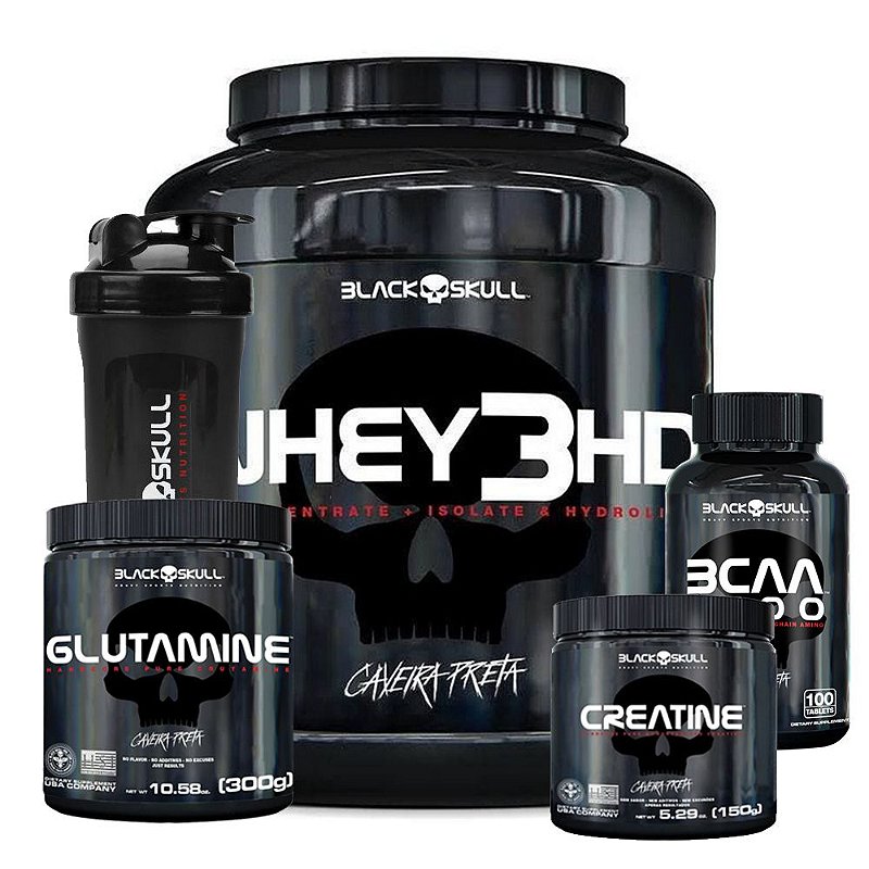 KIT BLACK SKULL 3 Ninja Suplementos Curitiba (41) 30458841 Loja