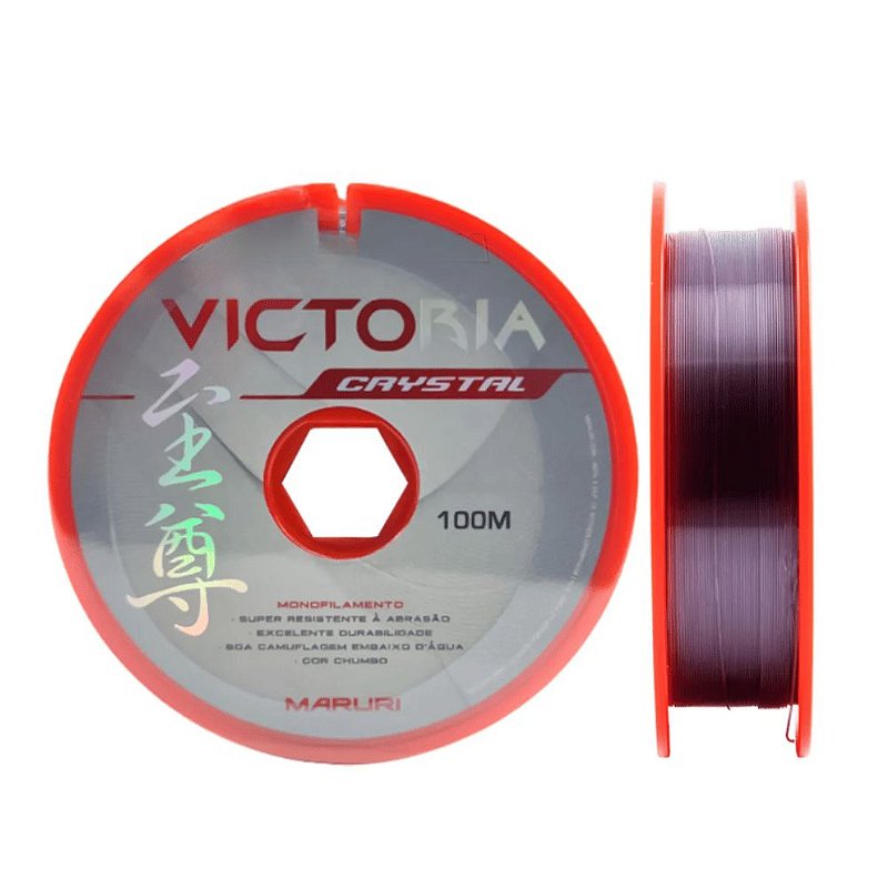 Kit 5 Linhas Monofilamento Maruri Victoria Softline 0,37mm 22,0lb/10,0kg  (5x120 Metros)