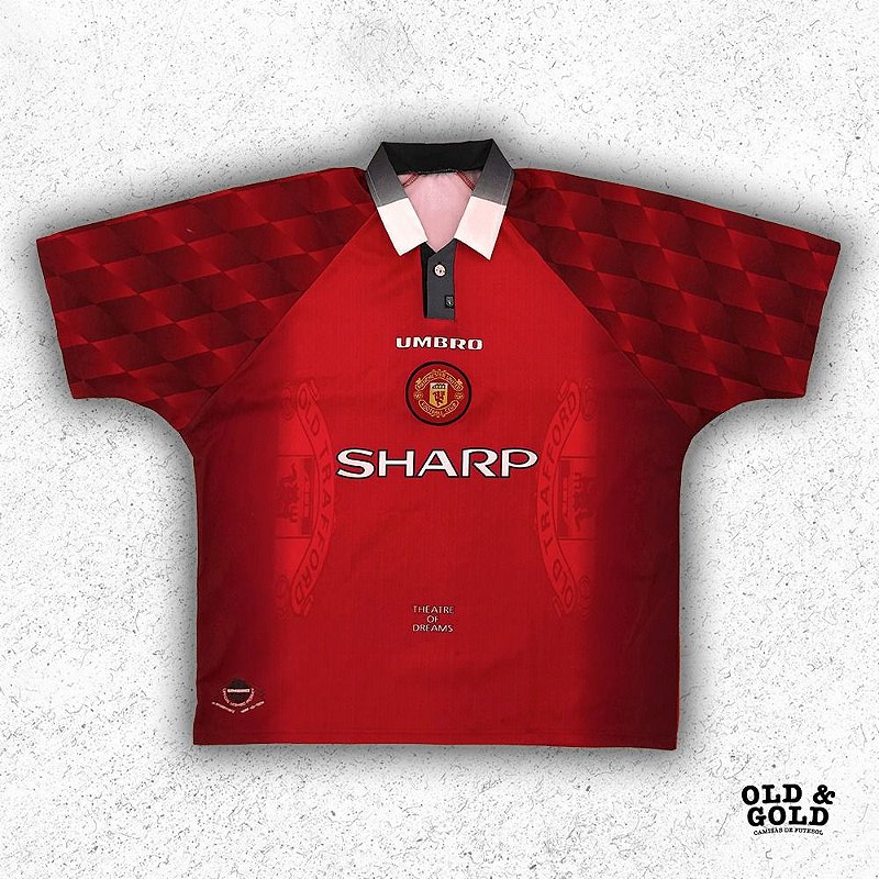 Camisa Manchester United 1996 - XGG - Old & Gold