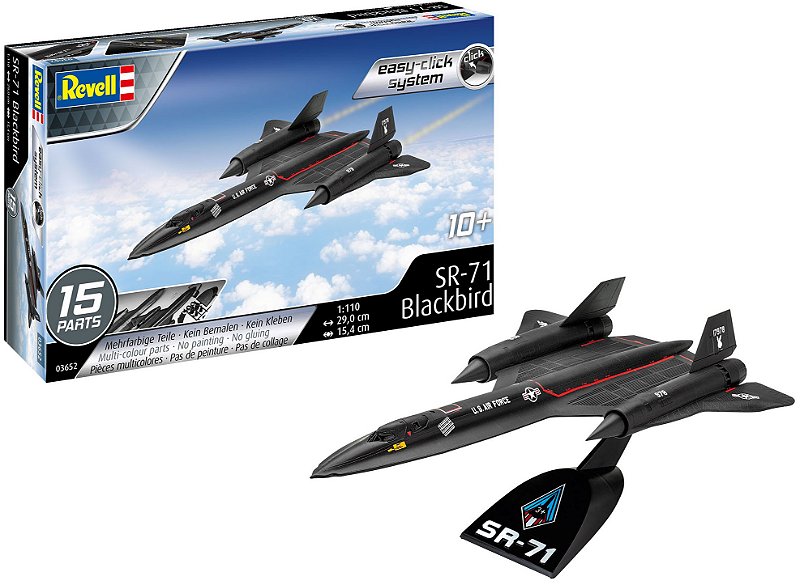 Lockheed SR-71 Blackbird easy-click system - 1/110 - Revell 03652