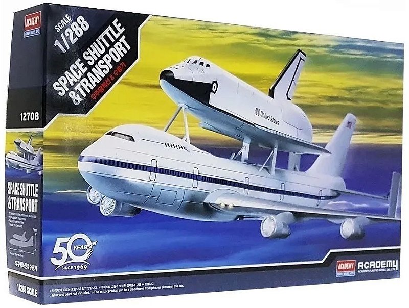 Academy AC12707-1/288 Space Shuttle et Booster Fusées