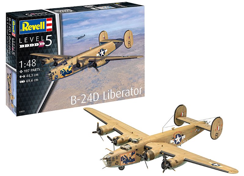 Monogram 1/48 B-24D Liberator 模型 B-24D Liberator - 1/48 - Revell 03831 - BLIMPS
