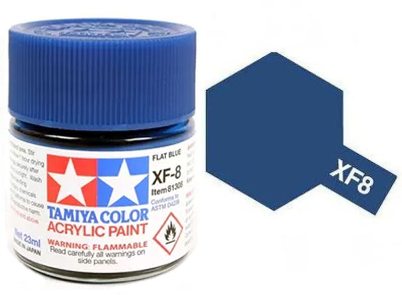 Tinta Acrílica XF-8 Azul Flat (23 ml) - Tamiya 81308 - BLIMPS