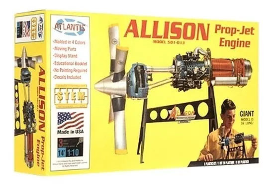 プラモデル　 Allison 501-D13 Prop-Jet Engine プラモデル Allison 501-D13 Prop-Jet Engine Allison 501-D13