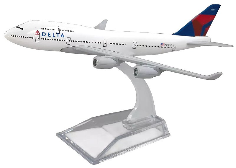 Miniatura Boeing 747-400 Delta - 16 cm - BLIMPS