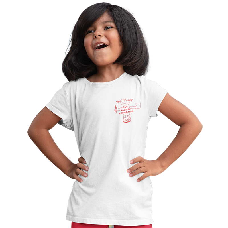 Camiseta Escolar Infantil 100% Poliéster Manga Curta - EMEI Marilda A ...