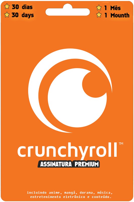 Crunchyroll Premium 30 Dias - Loja LCL - A sua Loja de Games