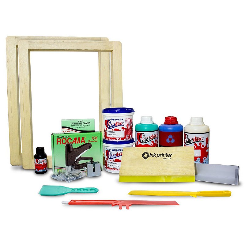 Kit de Produtos para Silk Screen Serigrafia - Começando a Estampar ...