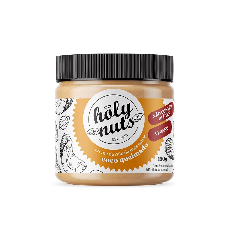 CREME DE MIX DE NUTS SABOR COCO QUEIMADO - 150G