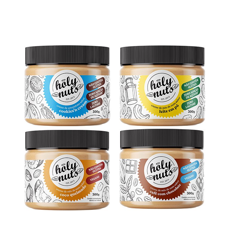 COMBO TODOS OS NOSSOS SABORES DE CREME NA VERSÃO 300g