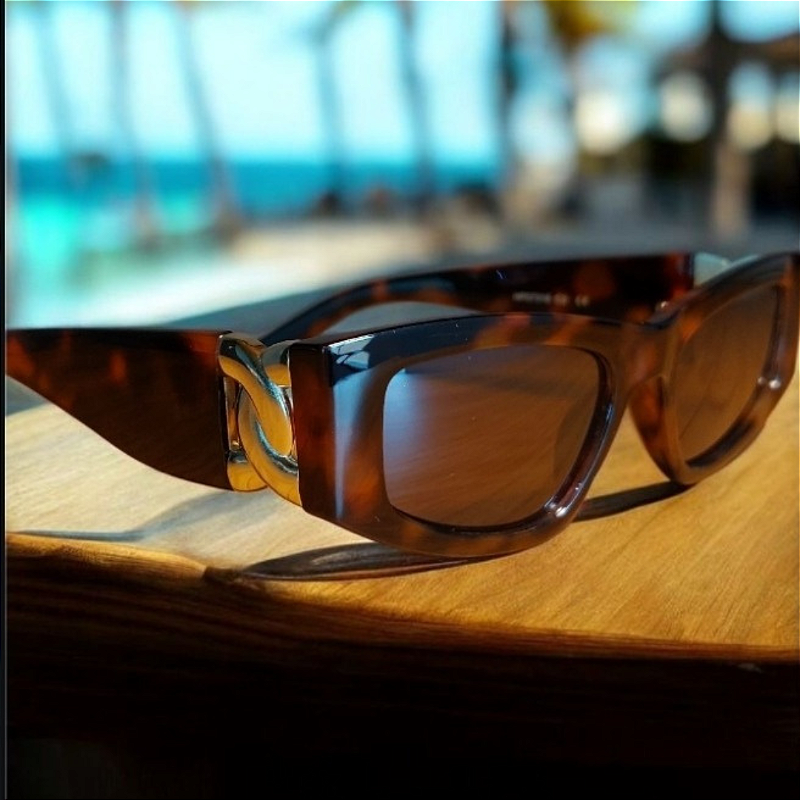 Óculos de Sol Clara Animal Print