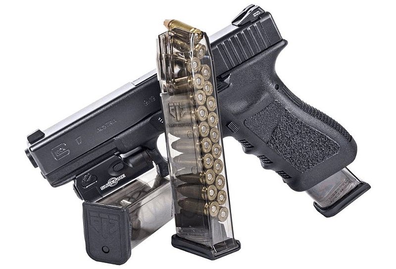Bolsa tática dupla de pente, 9mm, oculta, carregador para glock 17 19 21,  arma militar, munição
