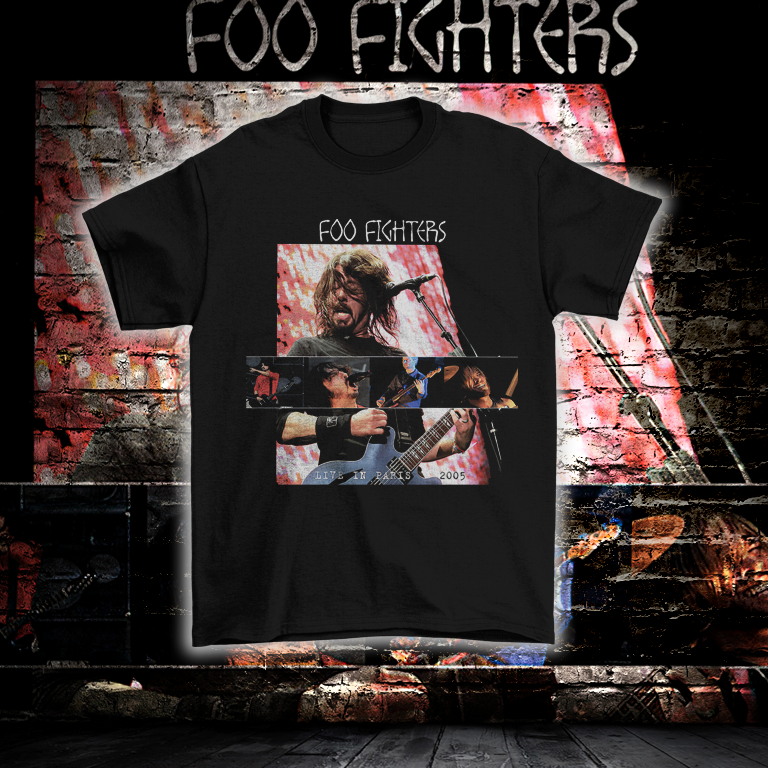 CAMISETA FOO FIGHTERS - LIVE IN PARIS - Anesthesia Wear