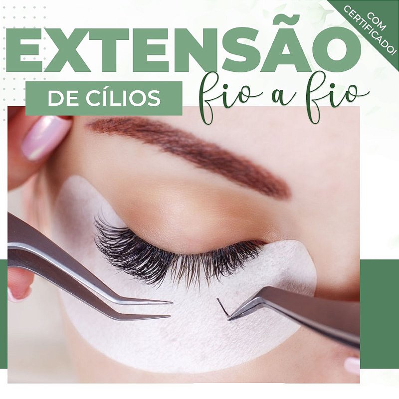 Curso de Extensão de Cílios Fio a Fio Básico - Cosméticos Natalia