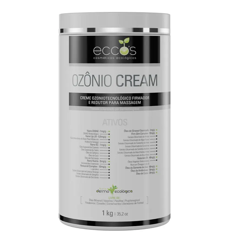 Creme Ozonizado Ozônio Cream 1kg Eccos - Cosméticos Natalia