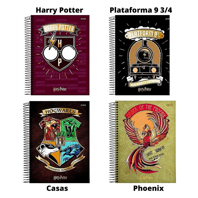 Kit 5 Placas Decorativas Casas Harry Potter