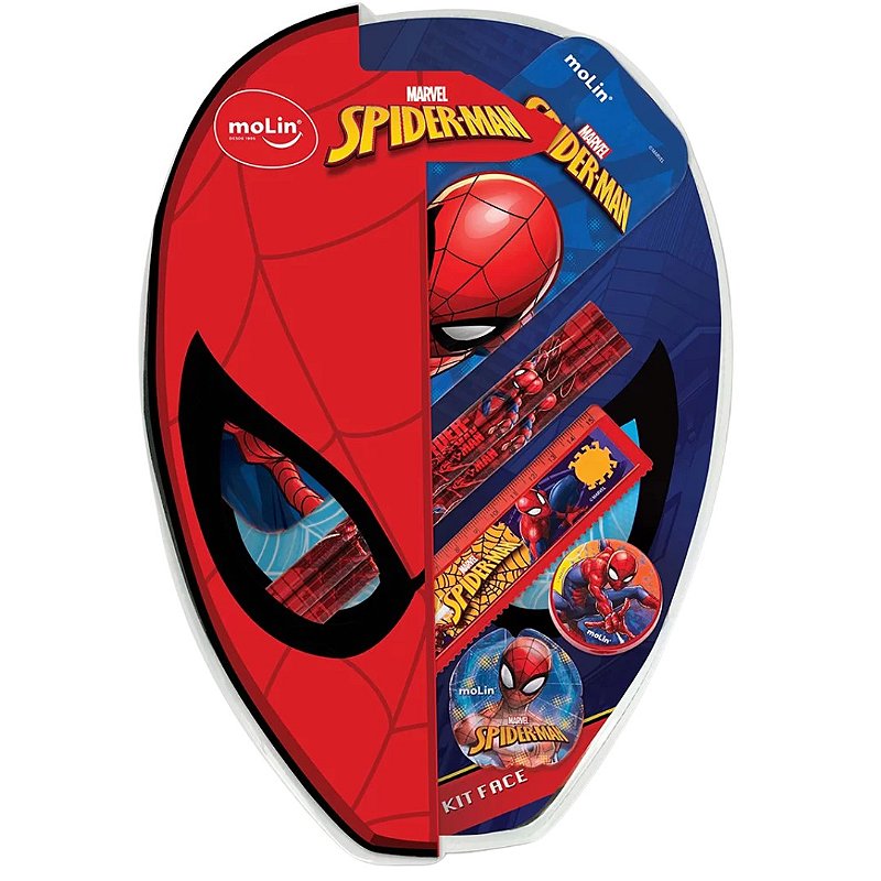 Kit Colorir com Lápis de Cor Homem Aranha