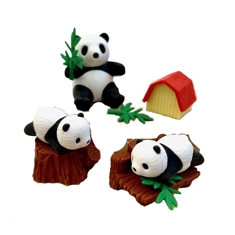 SEWACC Pequeno 16 Pçs Panda Borracha Brinquedos Populares Mini Decoração  Mesa Animais De Estimação De Lápis Topper Panda Borracha Desenhos Animados  Borracha Desenhos Animados : : Papelaria e Escritório