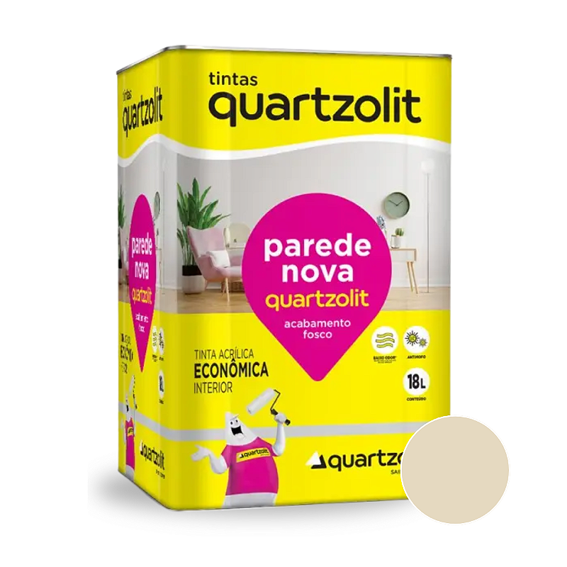 Tinta Acrílica Econômica Parede Nova Palha (Lata 18L) — WEBER QUARTZOLIT