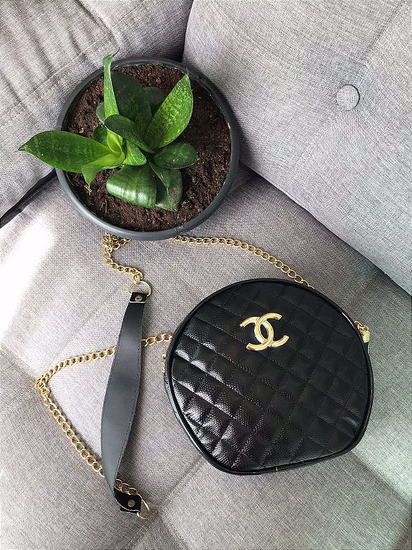 chanel chain sling bolsa