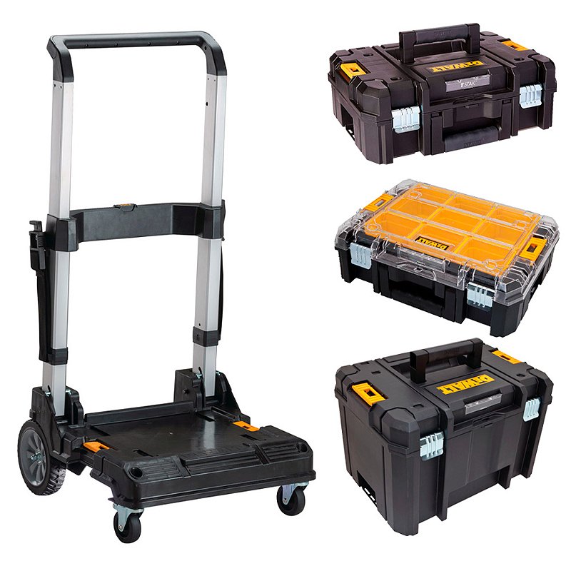 Kit Carrinho com Rodas DWST17888 Caixa Profunda DWST17806