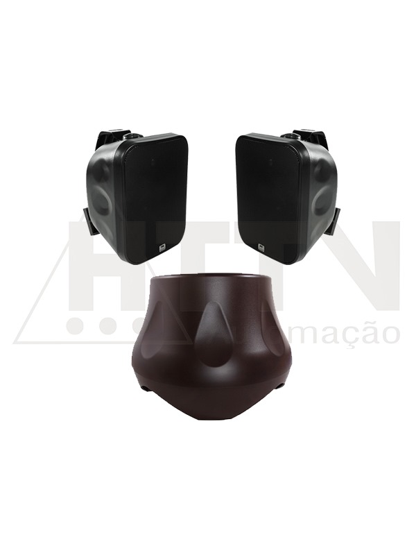 Subwoofer Externo com Caixas Acústicas - HTTV Automação