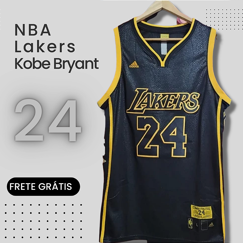 Camisa NBA Lakers Kobe Bryant Black Mamba Edição Especial Rara