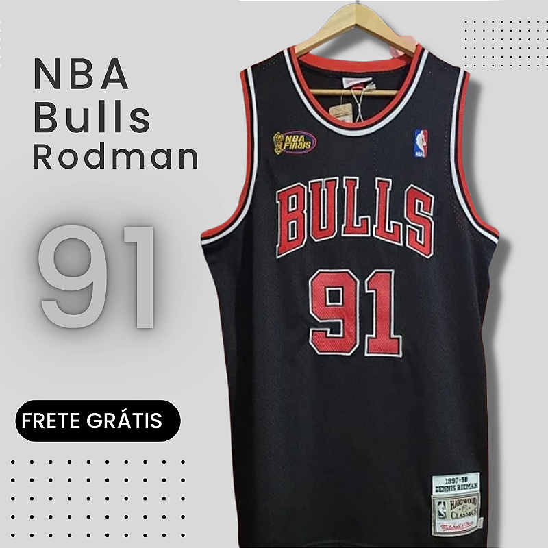 Camisa NBA Chicago Bulls Denis Rodman - 1997/98 Retrô