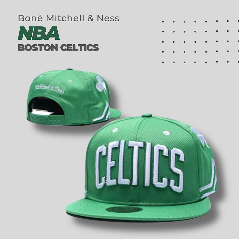 Boné NBA Boston Celtics Aba Meia Curva