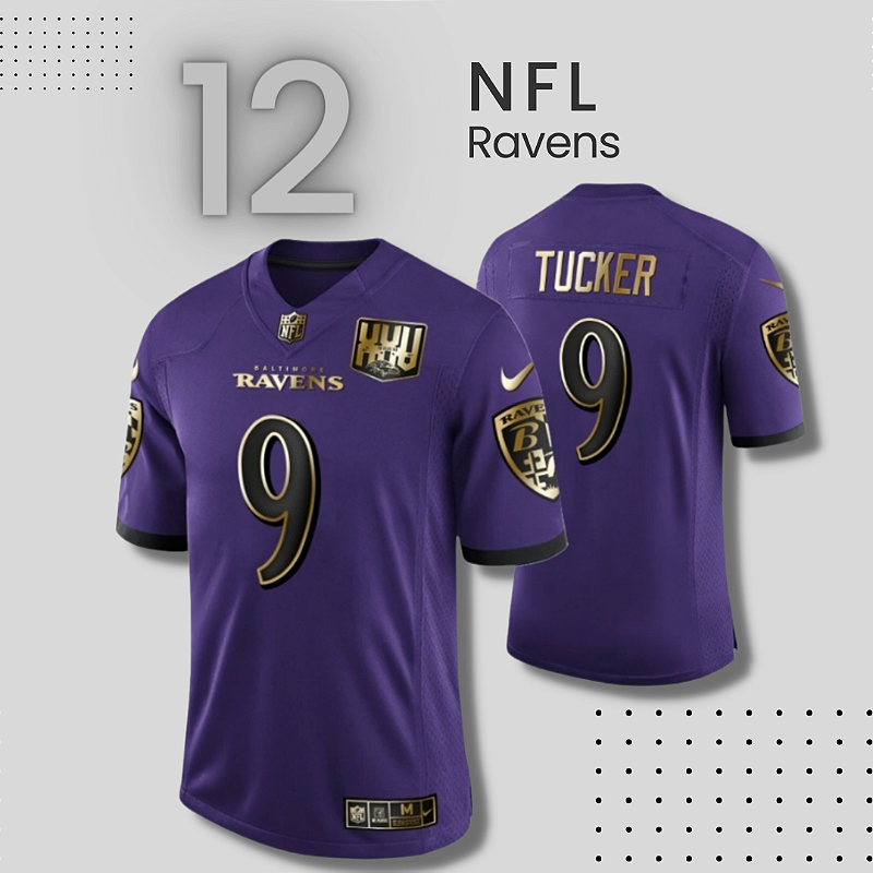 Camisa NFL Baltimore Ravens Justin Tucker Roxa