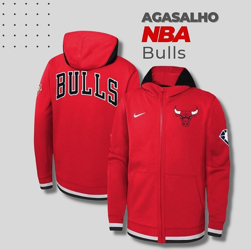 Agasalho c/ Ziper NBA Chicago Bulls Vermelho