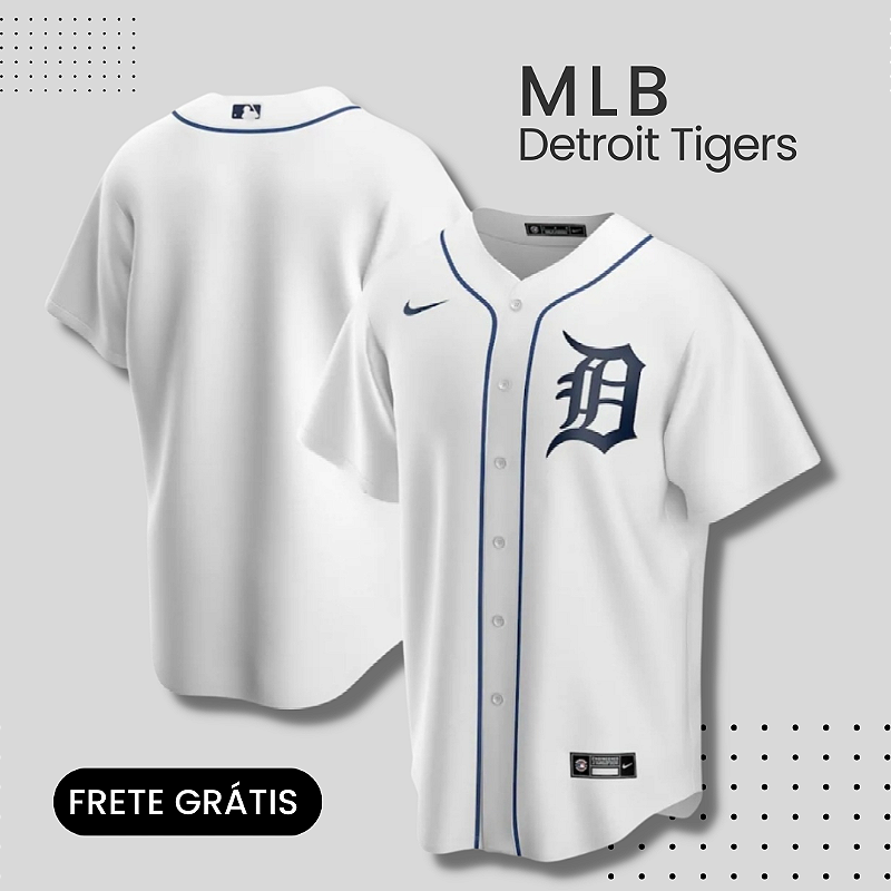 Camisa MLB Detroit Tigers Branca