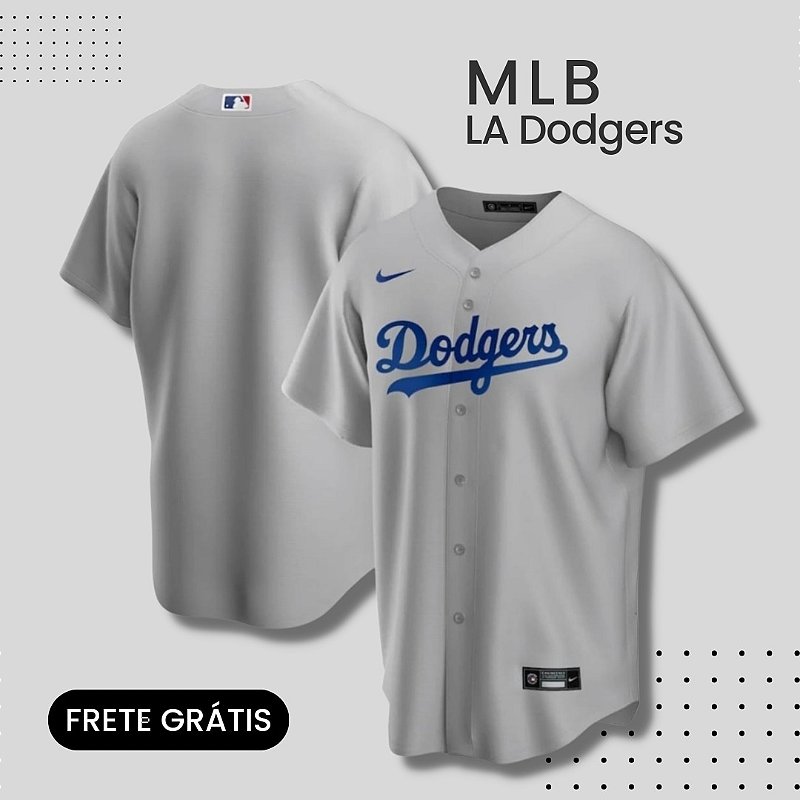 Camisa MLB LA Dodgers Cinza