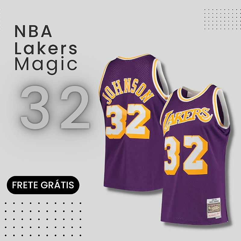 Camisa NBA Lakers Magic Johnson